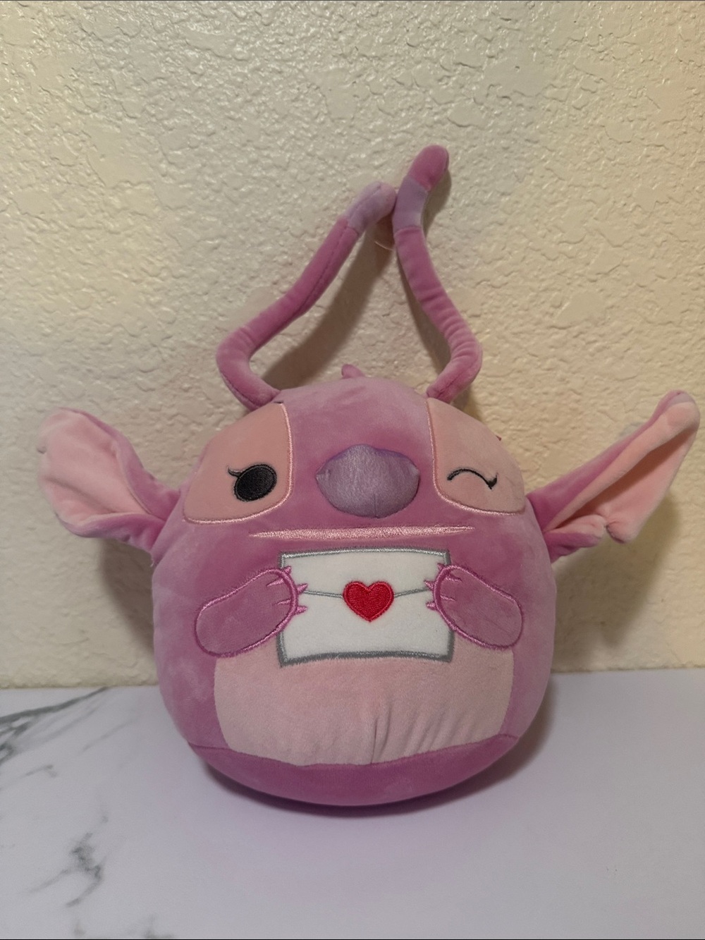 8-inch Squishmallows Original Disney Valentine's Day Angel plush toy